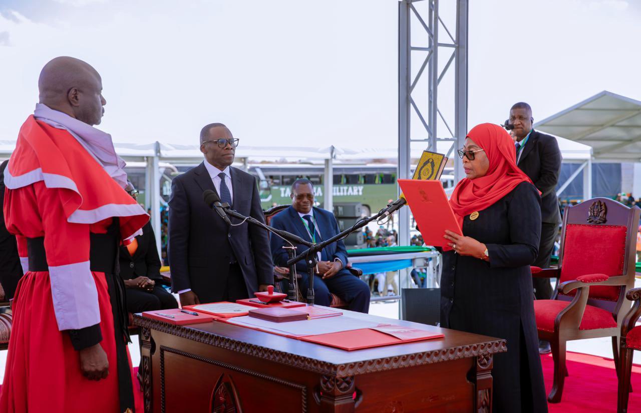 Dk Samia alivyoapishwa Dodoma leo