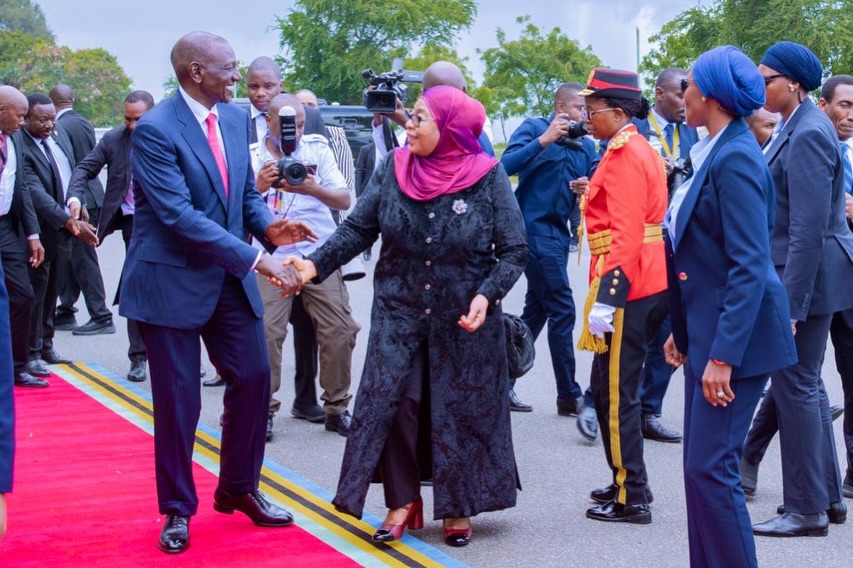 Ruto awasili Dar es Salaam